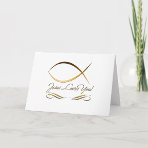 Carte De Remerciements Jésus vous aime