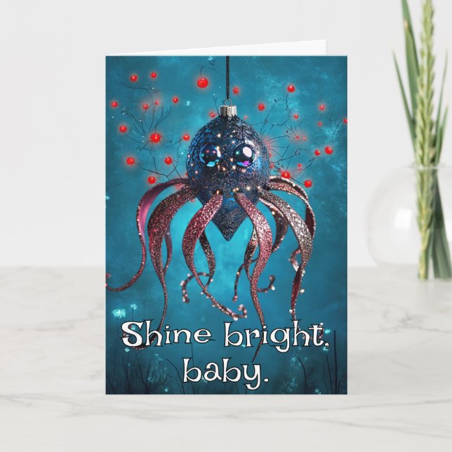 Carte De Remerciements *~* Jeu lunatique amusant 18 Noël magique AP97 (Devant)