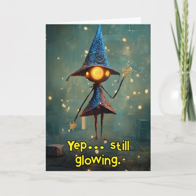 Carte De Remerciements *~* Jeu lunatique amusant Noël magique AP97 (Devant)