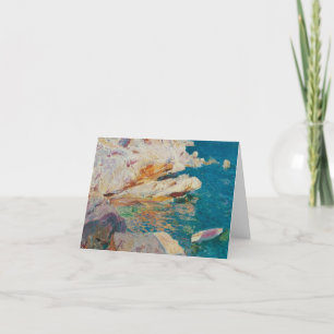 Carte De Remerciements Joaquin Sorolla Y Bastida - Rochers À Javea.