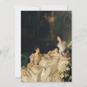 Carte De Remerciements John Singer Sargent - Les Soeurs Wyndham