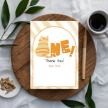 Joli Chat Orange Gras 1er Anniversaire