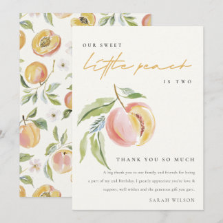 Carte De Remerciements Joli Notre Petit Gâteau D'eau Aquarelle Anniversai