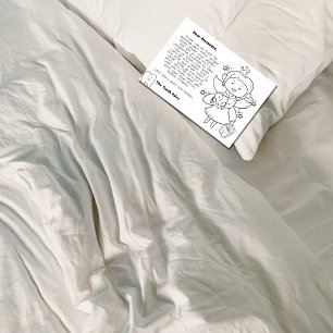 Carte De Remerciements Jolie Fée des Dents Personnalisable et Colorable p