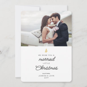 Carte De Remerciements Jote marié Little Christmas 2 Mariage photo