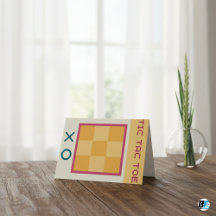Jouer Tic Tac Toe Card - Amusant pour tous les âge