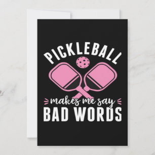 Carte De Remerciements Joueur de pickleball Pickleball me fait dire mauva