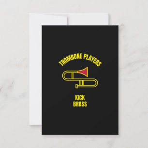Carte De Remerciements Joueurs de Trombone en laiton