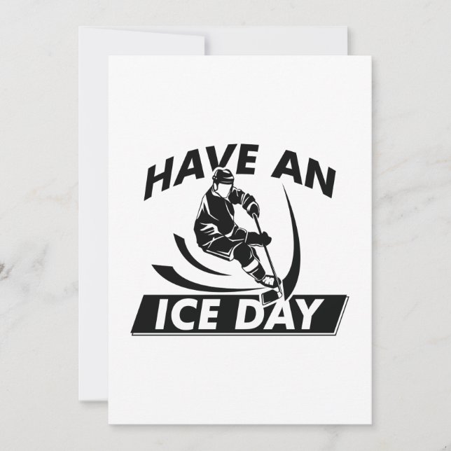 Carte De Remerciements Jour De Glace (Devant)