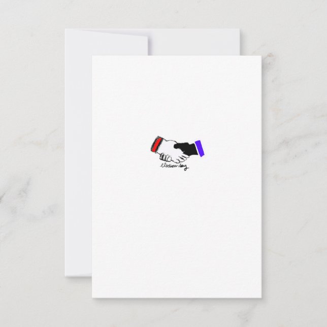 Carte De Remerciements Jour d'élection (Devant)