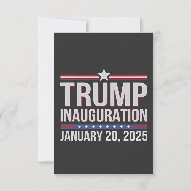 Carte De Remerciements Journée de l'insolvabilité de Trump 20 janvier 202 (Devant)