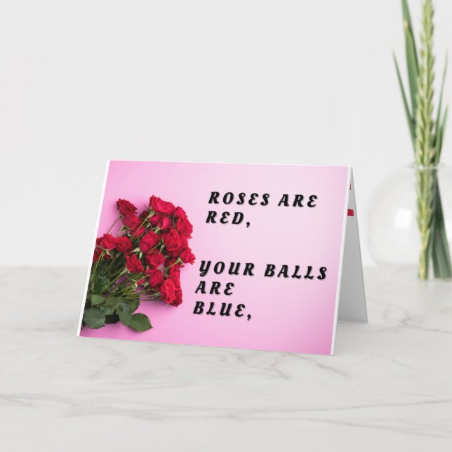 Carte De Remerciements Joyeuse journée de vasectomie ! (Devant)