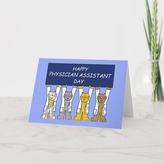 Carte De Remerciements Joyeuse Journée des assistants médicaux - Octobre (Devant)