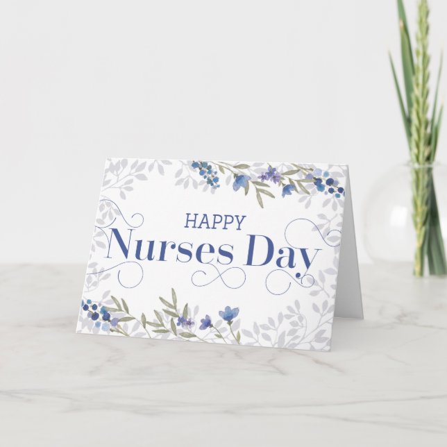 Carte De Remerciements Joyeuse Journée des infirmières - Texte Tourbillon (Devant)