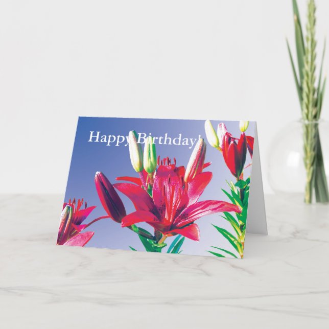 Carte De Remerciements Joyeux anniversaire ! (Devant)