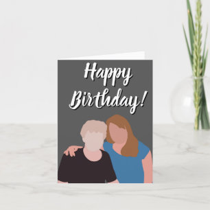 Carte De Remerciements Joyeux Anniversaire À Grand-Mère, Tante, Soeur Etc