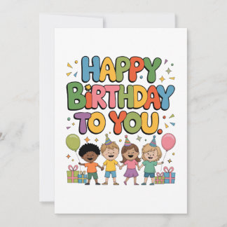 Carte De Remerciements Joyeux Anniversaire Enfants