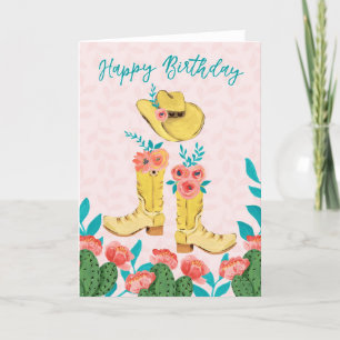 Carte De Remerciements Joyeux Anniversaire Peintre Gouache Casquette des