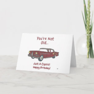 Carte De Remerciements Joyeux anniversaire Vous n’êtes pas vieux, juste u