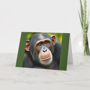 Carte De Remerciements Joyeux Chimp d'anniversaire