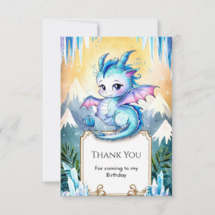 Carte De Remerciements Joyeux dragon magique Anniversaire