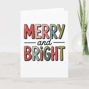Carte De Remerciements Joyeux et brillant Noël Famille Noël Noël