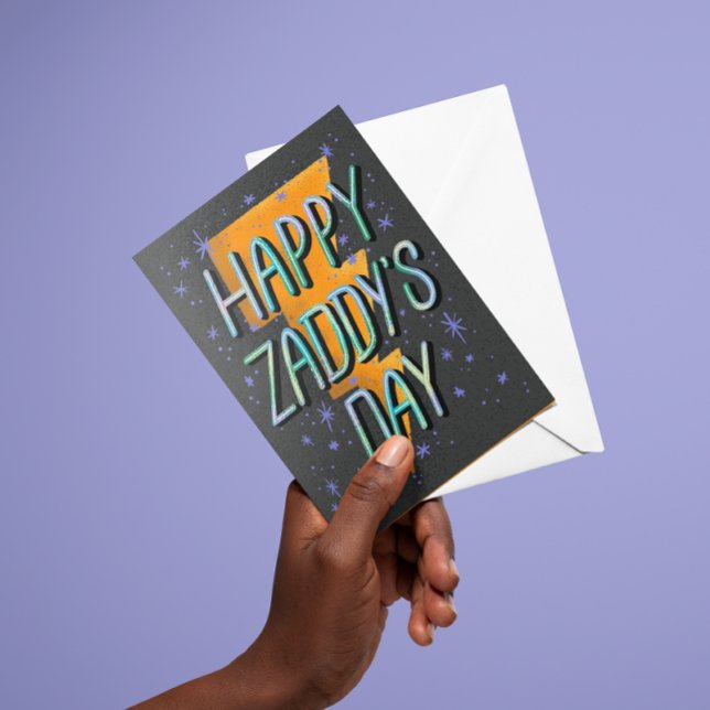 Carte De Remerciements Joyeux Jour de Zaddy (cheeky and fun Zaddy's Day card for the dad with rizz)