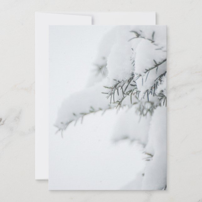 Carte De Remerciements Joyeux Jour d'hiver (Devant)