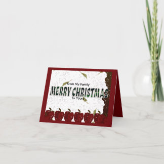 Carte De Remerciements Joyeux Noël