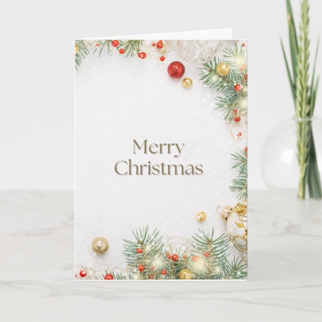 Carte De Remerciements Joyeux Noël (Devant)