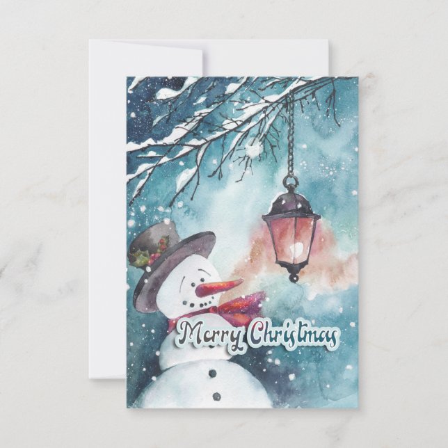 Carte De Remerciements Joyeux Noël (Devant)