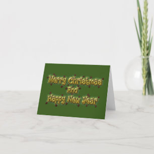 Carte De Remerciements Joyeux Noël Et Bonne Année