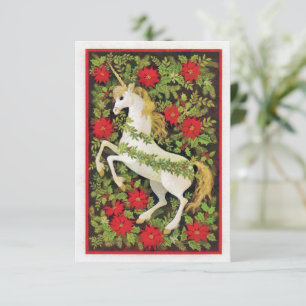 Carte De Remerciements Joyeux Noël licorne