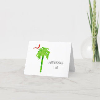 Carte De Remerciements Joyeux Noël SC Palmetto Tree