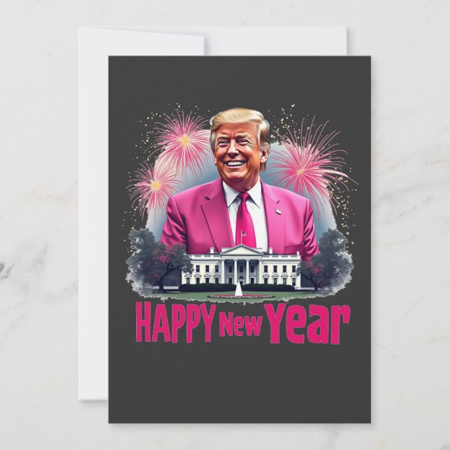 Carte De Remerciements Joyeux Nouvel An Trump Jour d'Inauguration 2025 (Devant)