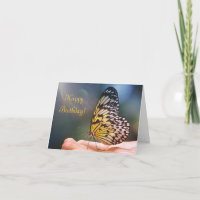 Joyeux papillon amical d'anniversaire
