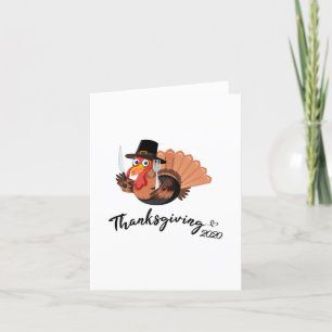 Carte De Remerciements Joyeux Thanksgiving 2020 Drôle Dinde Thanksgiving