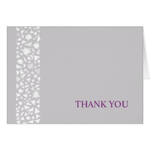 CARTE DE REMERCIEMENTS juif STAR WALL