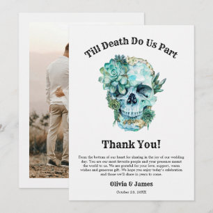 Carte De Remerciements Jusqu'à la mort faisons-nous partie Mariage d'Hall