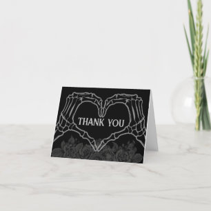 Carte De Remerciements Jusqu'à la mort Faisons-nous partie Mariage gothiq