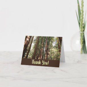 Carte De Remerciements Jusqu'aux Redwoods II à Muir Woods National Monume