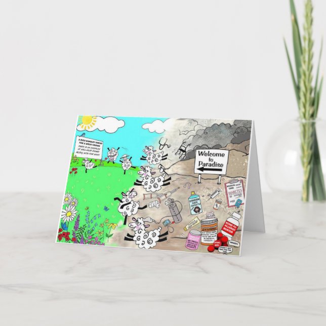 carte de remerciements "Juste Au Coin" (Devant)