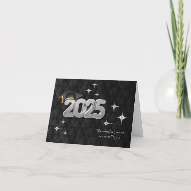 Carte De Remerciements JW High School Graduation Card Eccl. 12:1 (Devant)