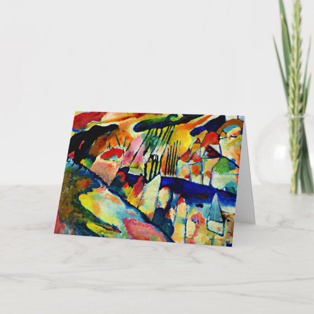 Carte De Remerciements Kandinsky - Paysage avec pluie (Devant)