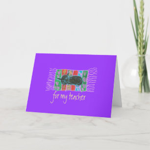Carte De Remerciements Karate Kat Graphics "pour mon professeur"