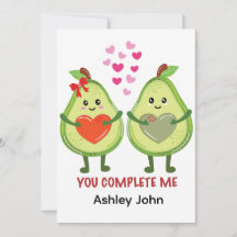 Kawaii Avocado Couple You Complete Me 