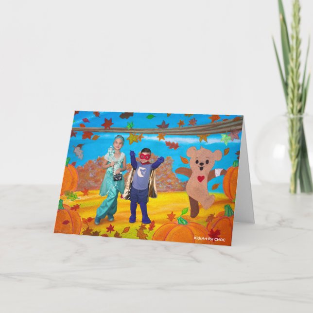 Carte De Remerciements KidsArt pour CHOC - Choco's Fall Fun (Devant)
