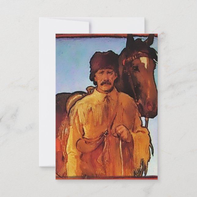 Carte De Remerciements “Kit Carson - Pathfinder” by Gerald Cassidy (Devant)