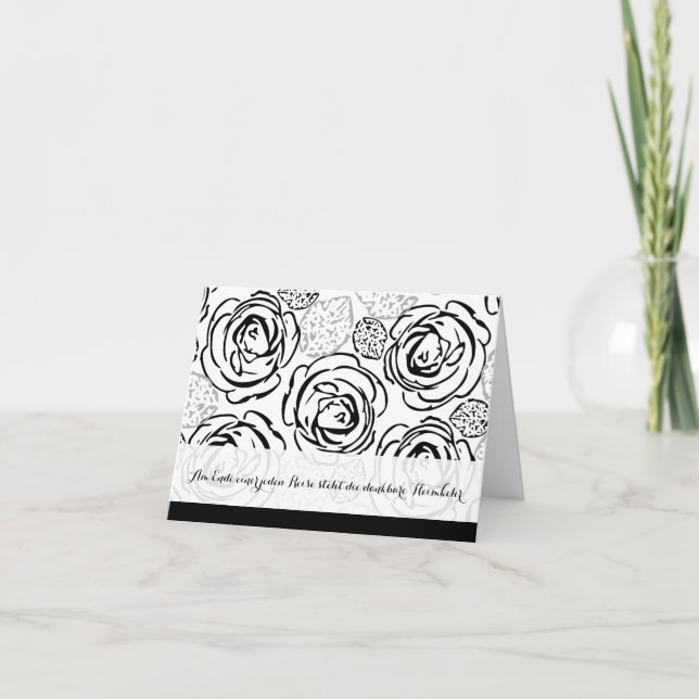 Carte De Remerciements Kondolenzkarte Danke (Devant)