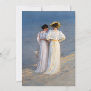 Carte De Remerciements Kroyer - Soirée d'été sur Skagen Beach Closeup